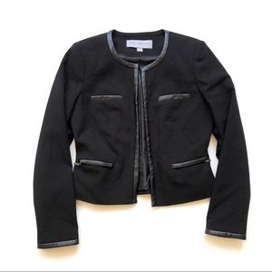 Marc New York Leather Trim Blazer